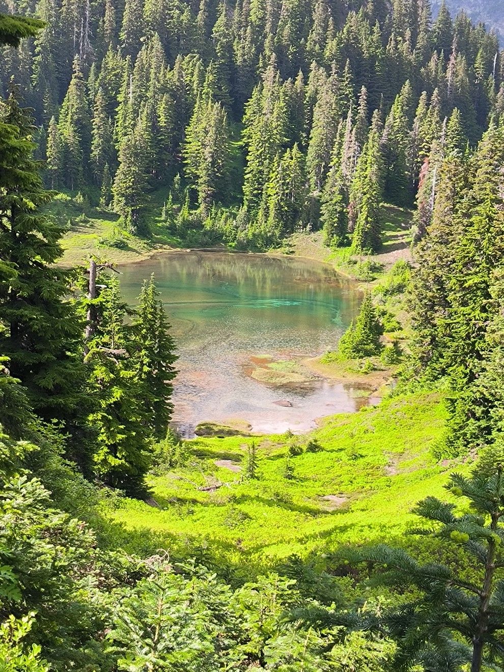 Seen-Landschaft von Stevens Pass bis Snoqualmie Pass